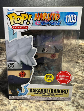 Funko Naruto Shippuden Kakashi Raikiri Glow in the Dark Gamestop 1103