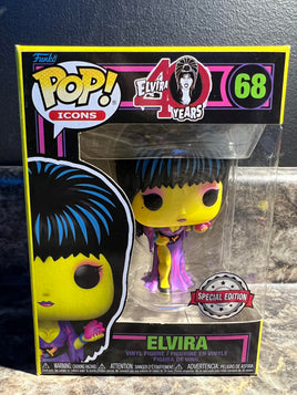 Funko Elvira 40 Years Black light Special Edition