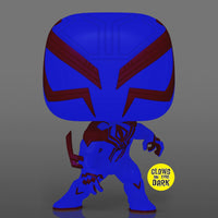 Spider-Man: Across the Spider-Verse Spider-Man 2099 Glow-in-the-Dark Pop! Vinyl Figure #1267 - Entertainment Earth Excl.