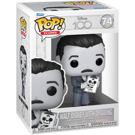 Disney 100 Walt Disney with Drawing Pop! Vinyl Figure